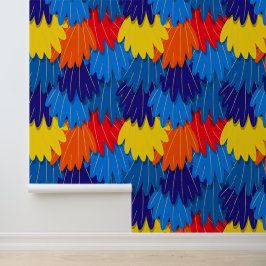 Winkel voor huisdieren Scarlet Macaw Parrot Feathe Behang