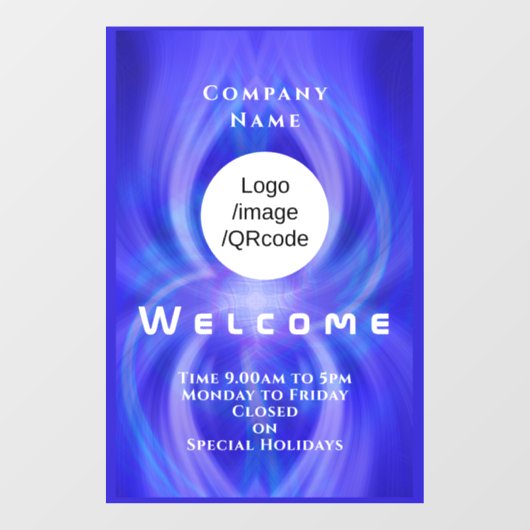 Winkel Welkomstlogo Marine  Raamsticker (Vel)