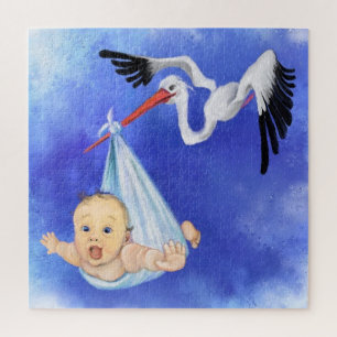 Winkelbakken met Baby - zoete tekenfinus Legpuzzel