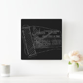  winkelbord | Barber Pole Wall Clock Vierkante Klok (Huis)