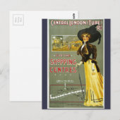  winkelcentra in het centrum van Londen Travel Briefkaart (Voorkant / Achterkant)