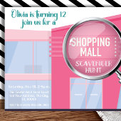 Winkelcentrum Scavenger Hunt, Tween Verjaardag Kaart