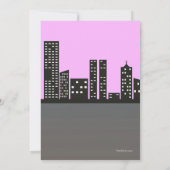 Winkeldame Blond Uitnodiging (Achterkant)