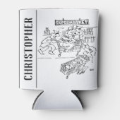 Winkeldetectoren in een supermarkt blikjeskoeler (Voorkant)