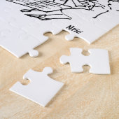 Winkeldetectoren in een supermarkt legpuzzel (Zijkant)