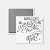 Winkeldetectoren in een supermarkt magneet (Voorkant / Achterkant)