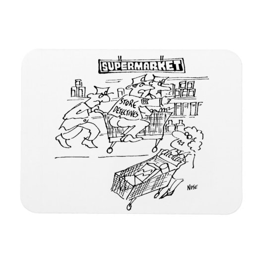 Winkeldetectoren in een supermarkt magneet (Horizontaal)