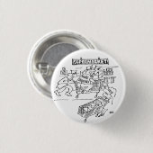 Winkeldetectoren in een supermarkt ronde button 3,2 cm (Voorkant /achterkant)