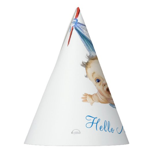 Winkeldragende Baby - Cartoon Trekken Sweet Funny Feesthoedjes (Links)