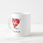 Winkelen? Het is mijn cardio workout! Koffiemok (Voorkant links)