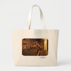 Winkelen in Amsterdam Grote Tote Bag