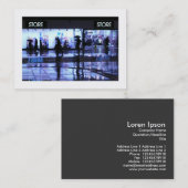 Winkelen in de regen visitekaartje (Voorkant / Achterkant)