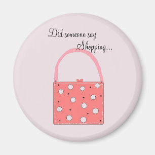 Winkelen is leuk magneet