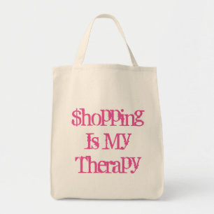 Winkelen Is Mijn Therapie Boodschappentas Tote Bag