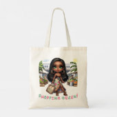 Winkelen Queen Canvas tas! Tote Bag (Achterkant)