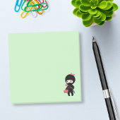 Winkelen van Ninja Girl op groen Post-it® Notes
