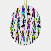 Winkelen voor meisjes keramisch ornament (Rechts)