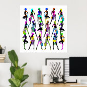 Winkelen voor meisjes poster (Thuiskantoor)