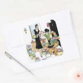 Winkelen voor petten vierkante sticker (Envelop)