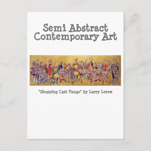 Winkelend winkelwagentje Tango #130109 Briefkaart (Voorkant)