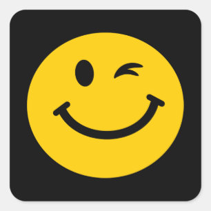 Winkelgezicht Vierkante Sticker