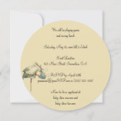  winkelkind Blue Blanket Baby shower Kaart (Achterkant)