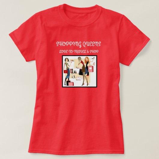 Winkelkoningin Collectie - Dames  T-shirt (Design voorkant)