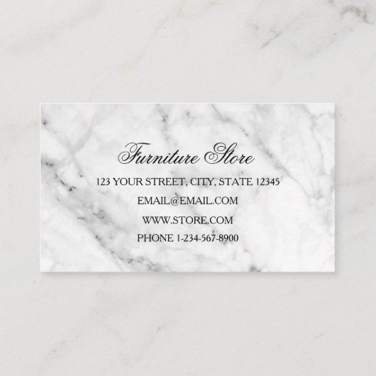 Winkelkorting Verkoop Visitekaartje (Achterkant)