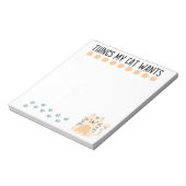 Winkellijst - kattenliefhebber notitieblok (Gedraaid)