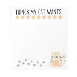 Winkellijst - kattenliefhebber notitieblok