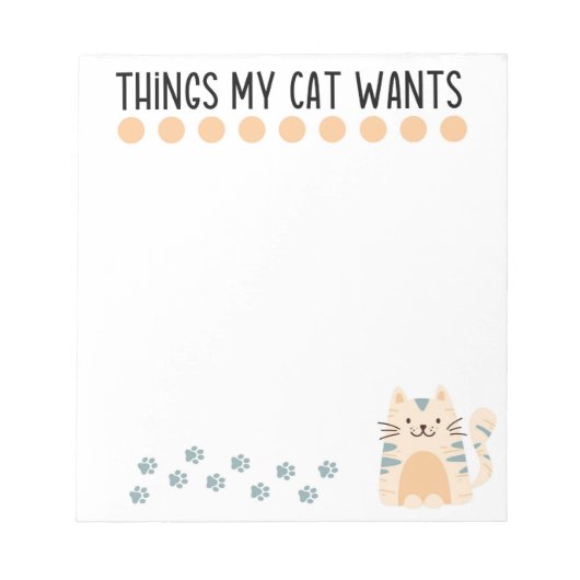 Winkellijst - kattenliefhebber notitieblok (Voorkant)