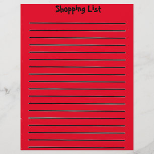 Winkellijst Letterhead Red Briefhoofd