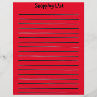 Winkellijst Letterhead Red Briefhoofd