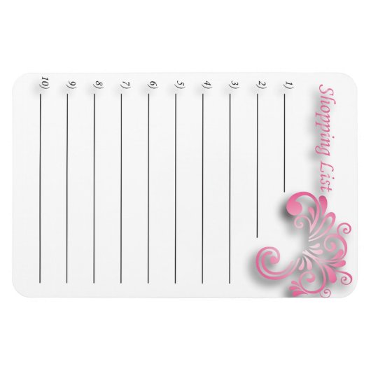 Winkellijst Magneet (Horizontaal)