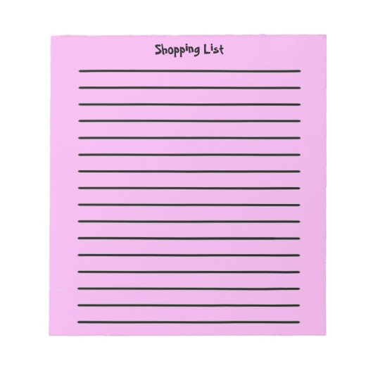 Winkellijstblok Notitieblok (Voorkant)