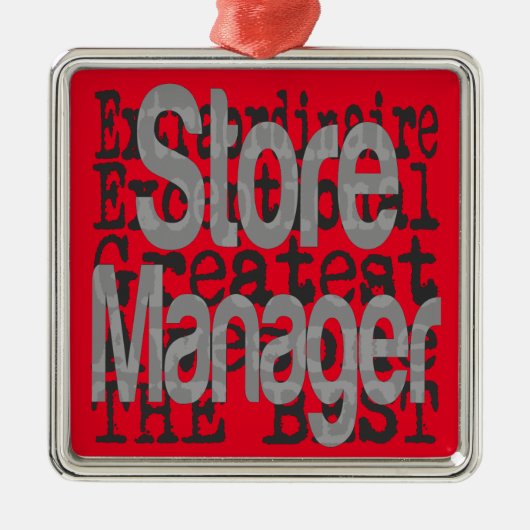 Winkelmanager: Metalen Ornament (Voorkant)