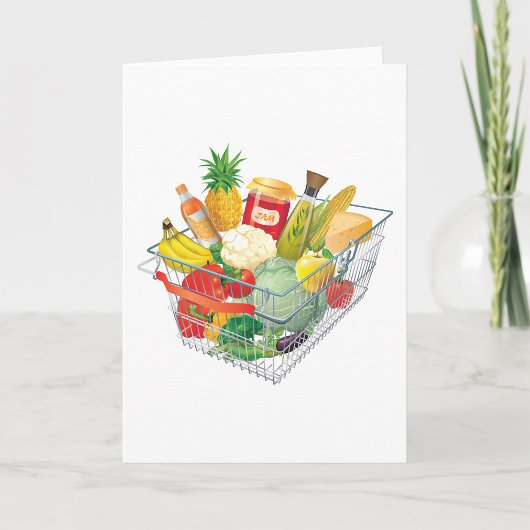 Winkelmandje voor supermarkten kaart
