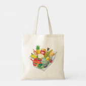 Winkelmandje voor supermarkten tote bag (Achterkant)