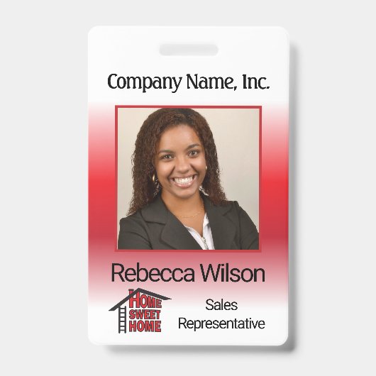 Winkelmedewerker - Rood Badge (Voorzijde)