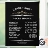 Winkelopeningstijden bordkappers raamsticker (Huis)