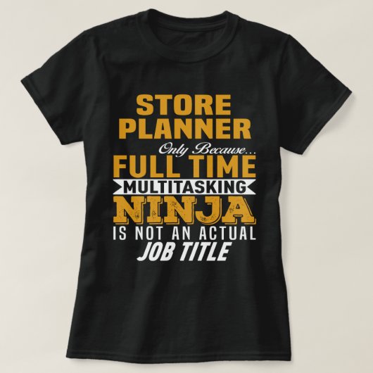 Winkelplanner T-shirt (Design voorkant)