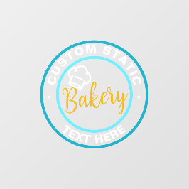 Winkelpui statische kleving helder decal of Bakker