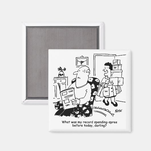 Winkelreis. Record uitgaven. Overbesteding bij win Magneet (Voorkant / Achterkant)