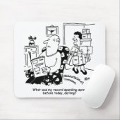 Winkelreis. Record uitgaven. Overbesteding bij win Muismat (Met muis)