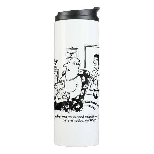 Winkelreis. Record uitgaven. Overbesteding bij win Thermosbeker (Gedraaid links)