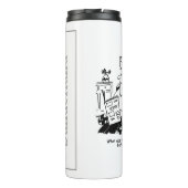 Winkelreis. Record uitgaven. Overbesteding bij win Thermosbeker (Achterkant)