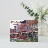 Winkels op het Zee van Harbour, Pines Hilton Head  Briefkaart (Staand voorkant)
