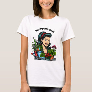 Winkeltijd   Grappige Retro Plant-liefhebbers T-shirt