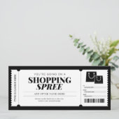 Winkeluitspatting Cadeaubon Gift Card Kaart (Staand voorkant)