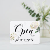 Winkelvenster Glazen deur Floral open en gesloten (Staand voorkant)